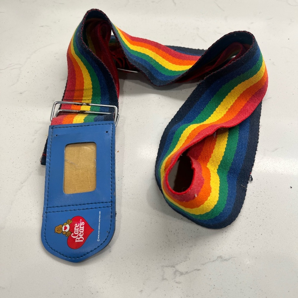 Vintage Care Bears The Strap American Greetings  Luggage Strap Rainbow
